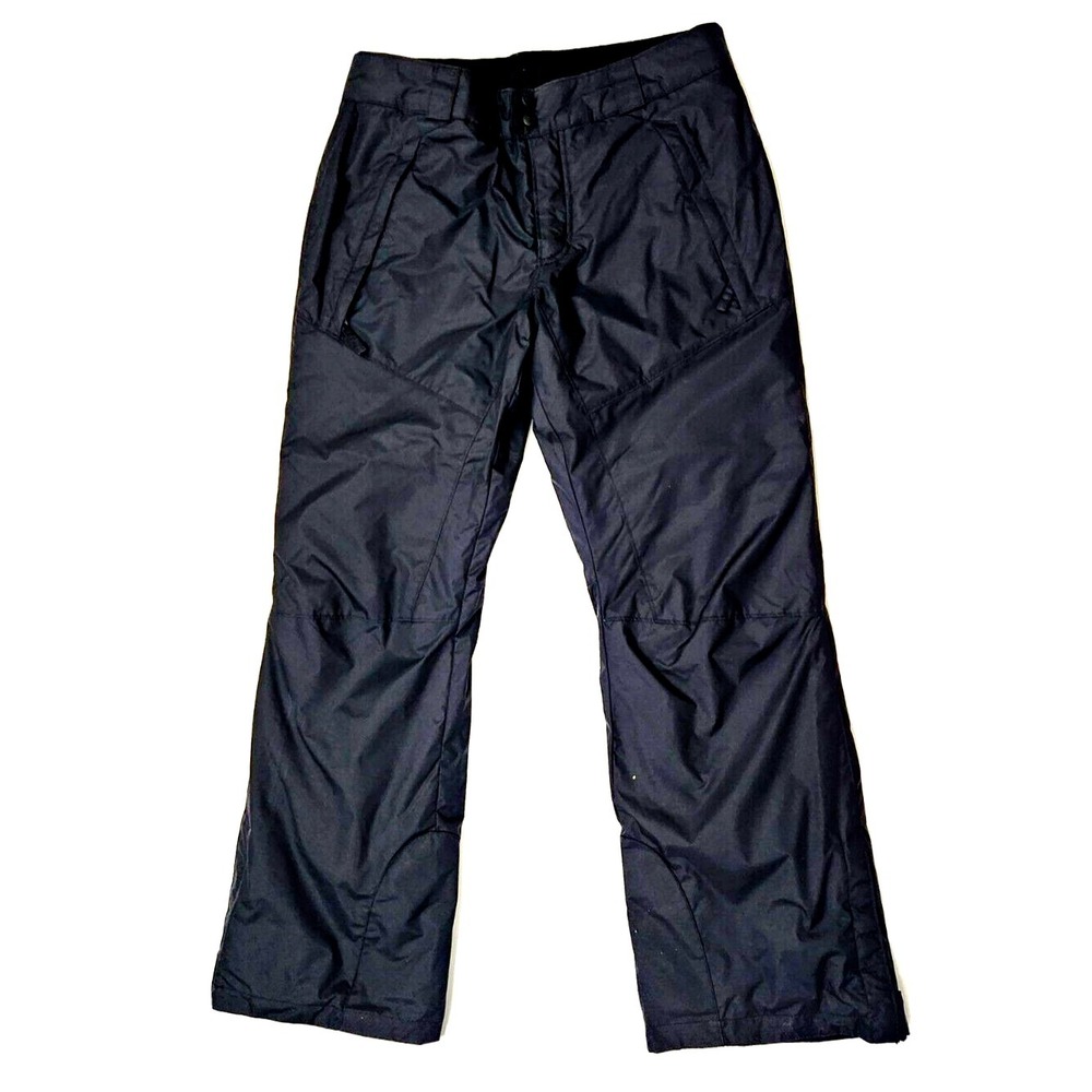 Columbia Omni-Shield Nylon Pants Womens Small Black Waterproof Hiking Lined Snow